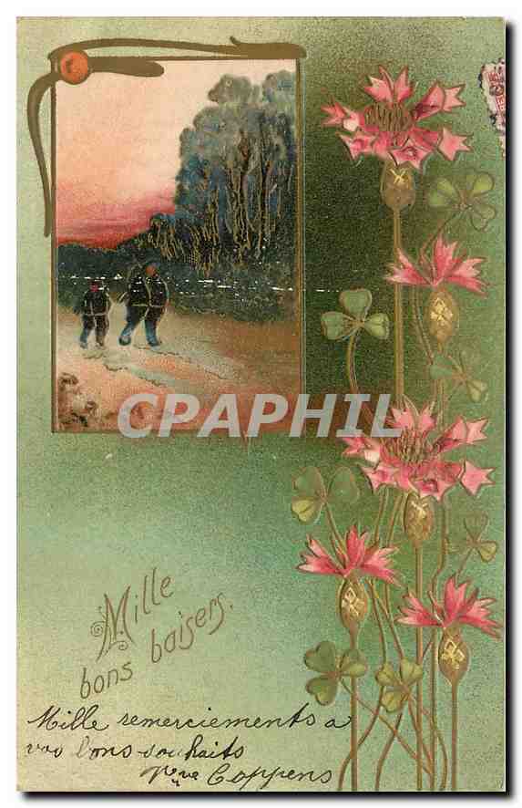 CPA Fantaisie Fleurs