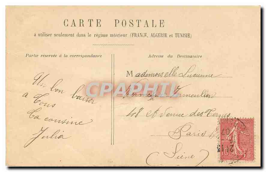 CPA Voici le Printemps Enfants — Rückseite