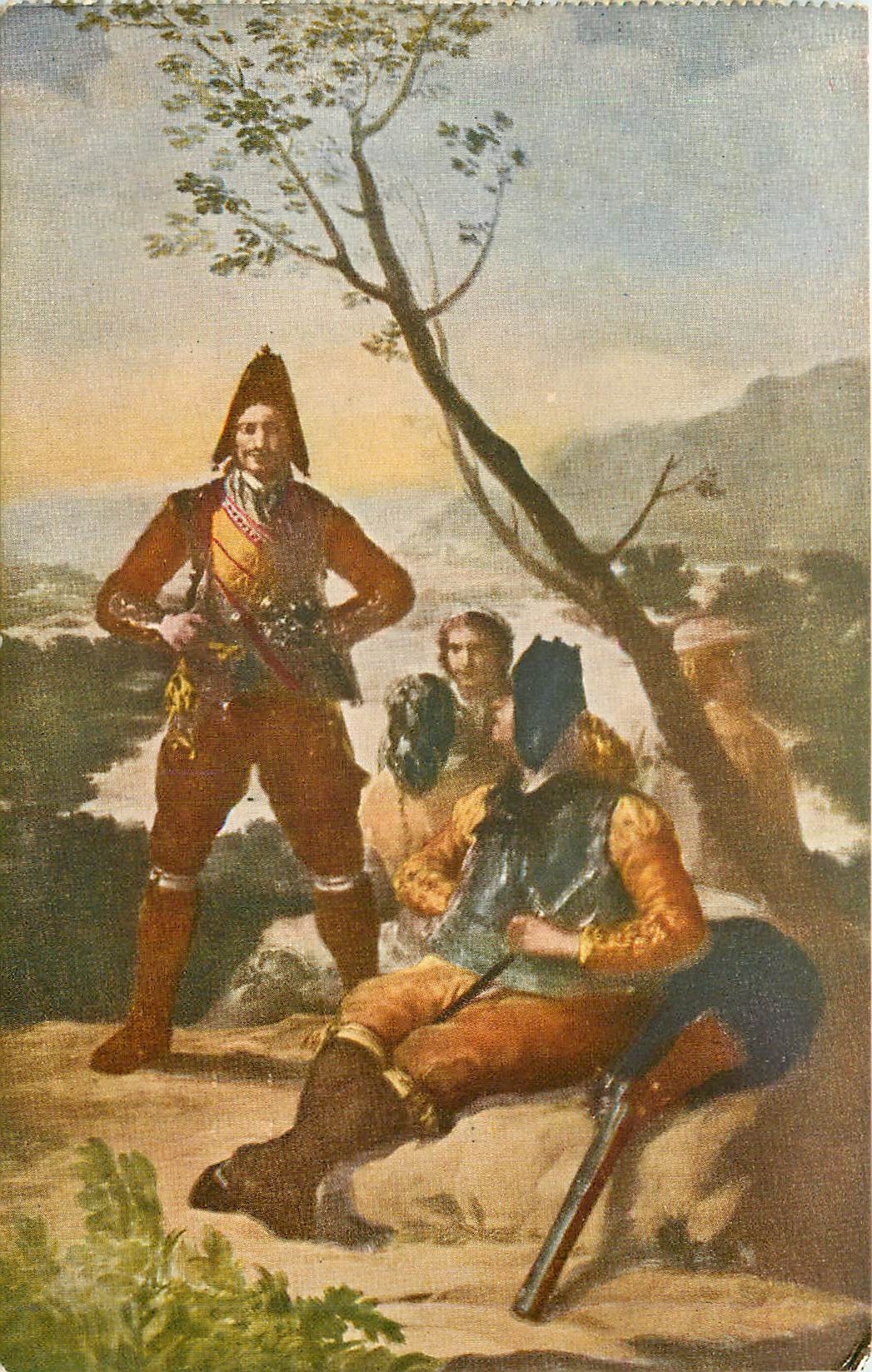 CPA Museo del Prado Goya El resguardo de Tabaco 