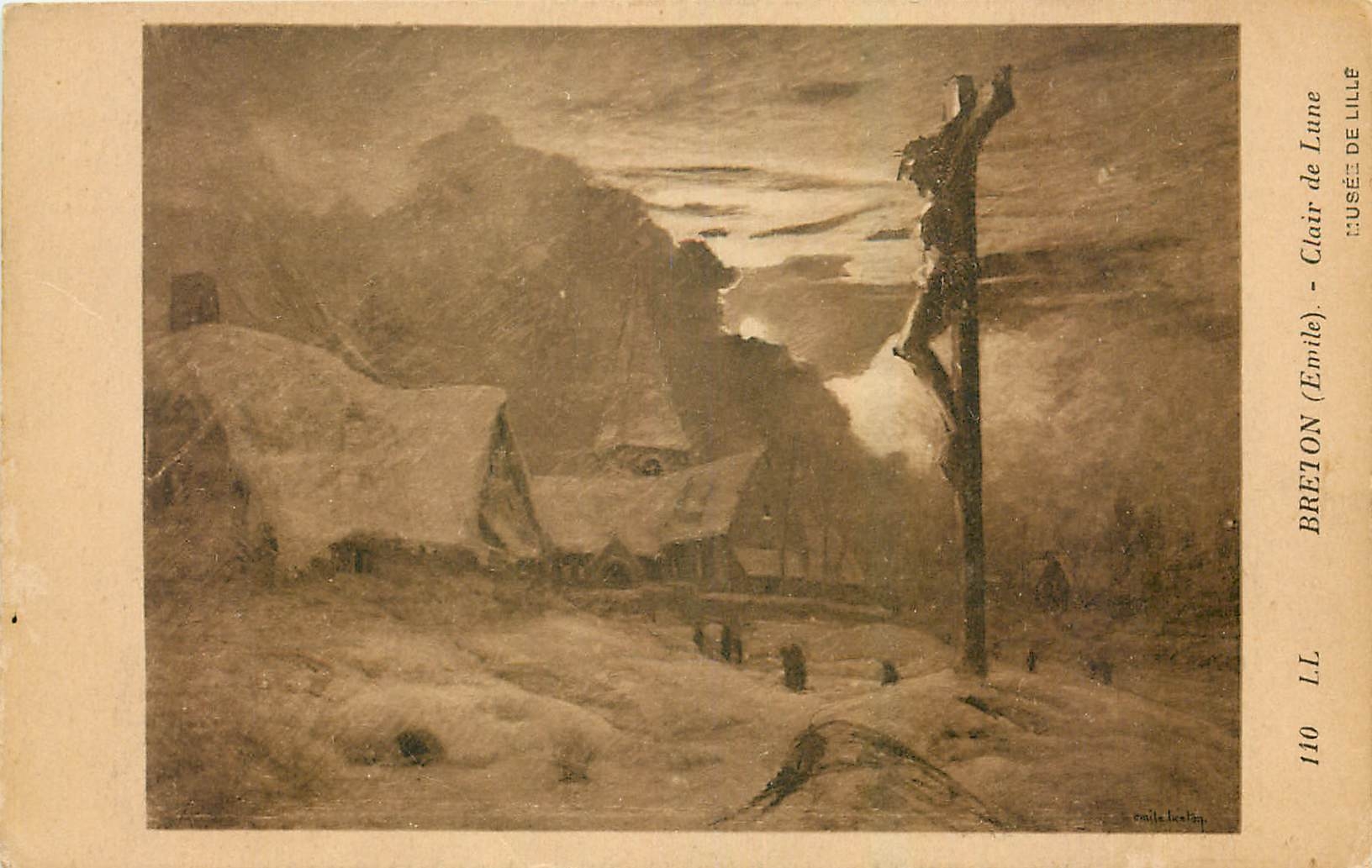 CPA Breton Clair de Lune Musee de Lille 