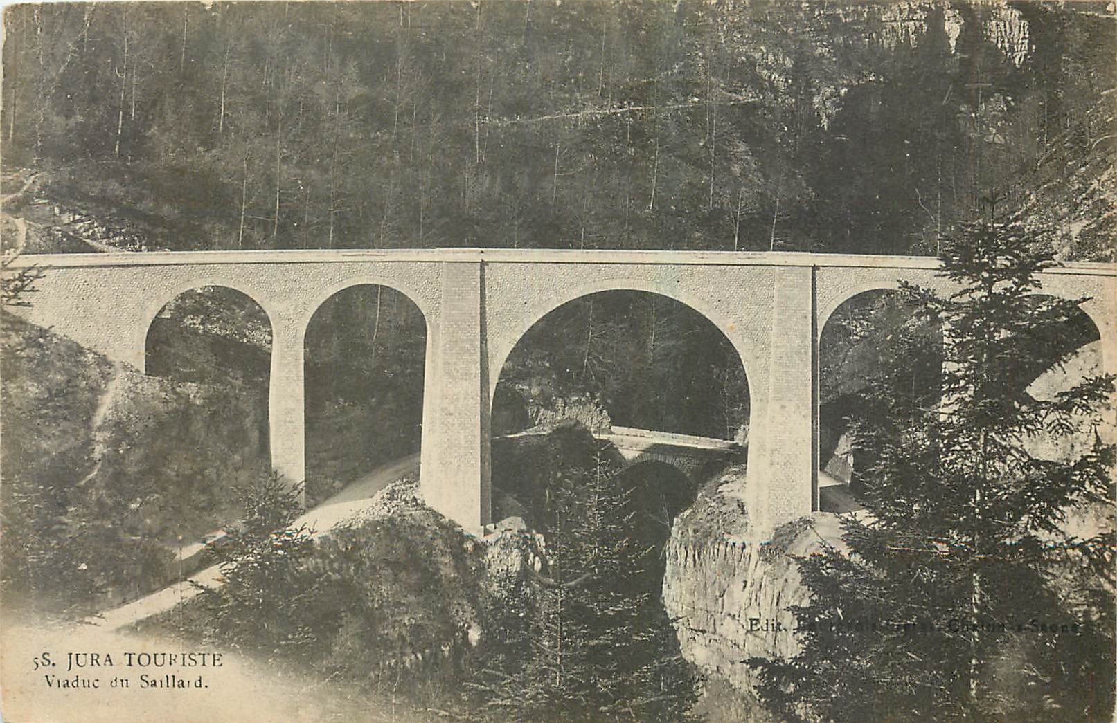 CPA Jura Touriste Viaduc du Saillard 