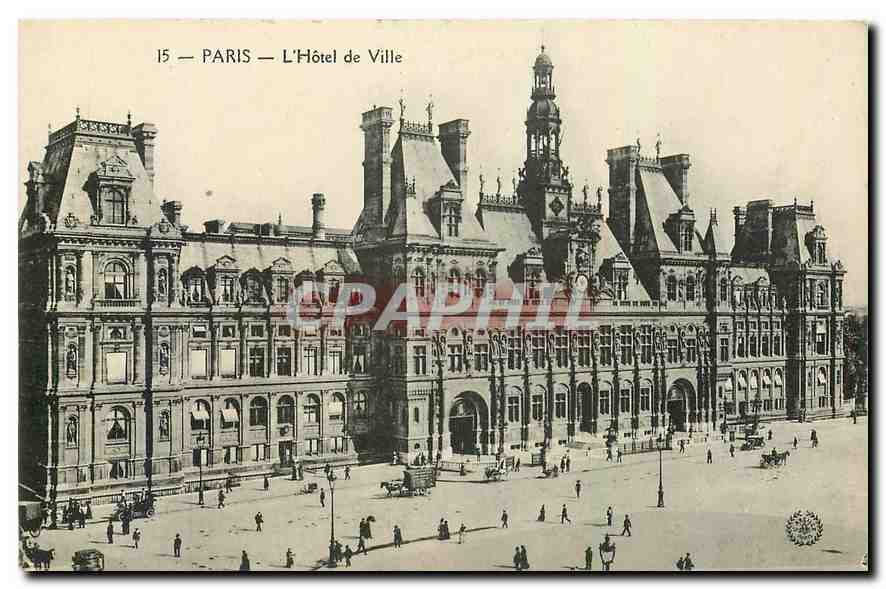 CPA Paris l'Hotel de Ville 