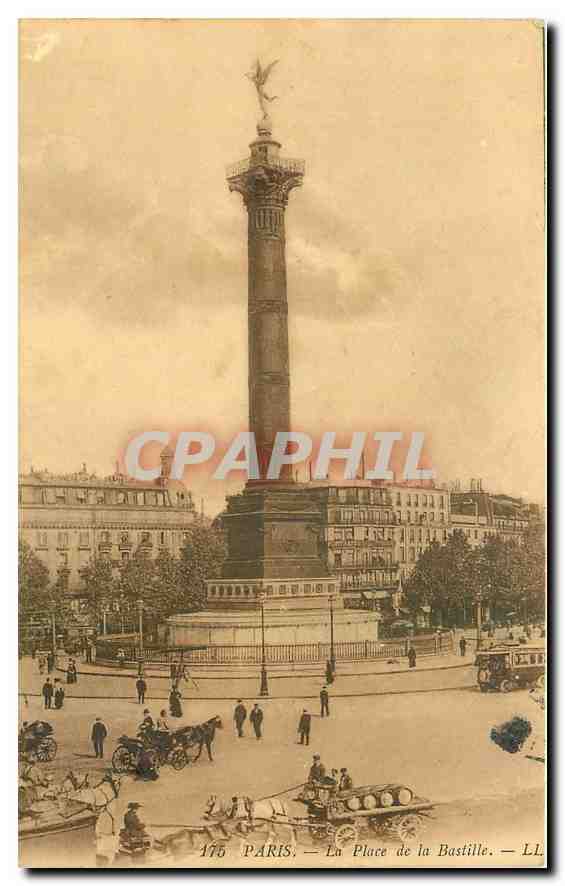 CPA Paris La Place de la Bastille 