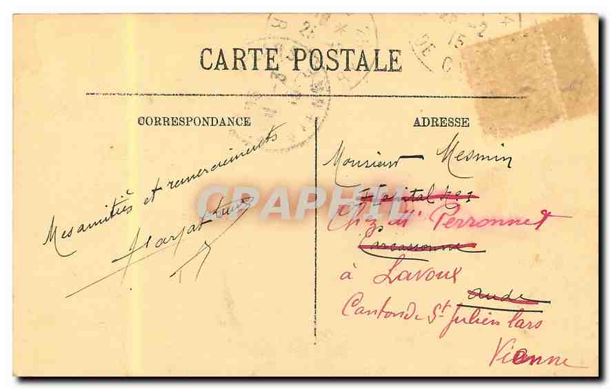 CPA Paris La Place de la Bastille  — Rückseite
