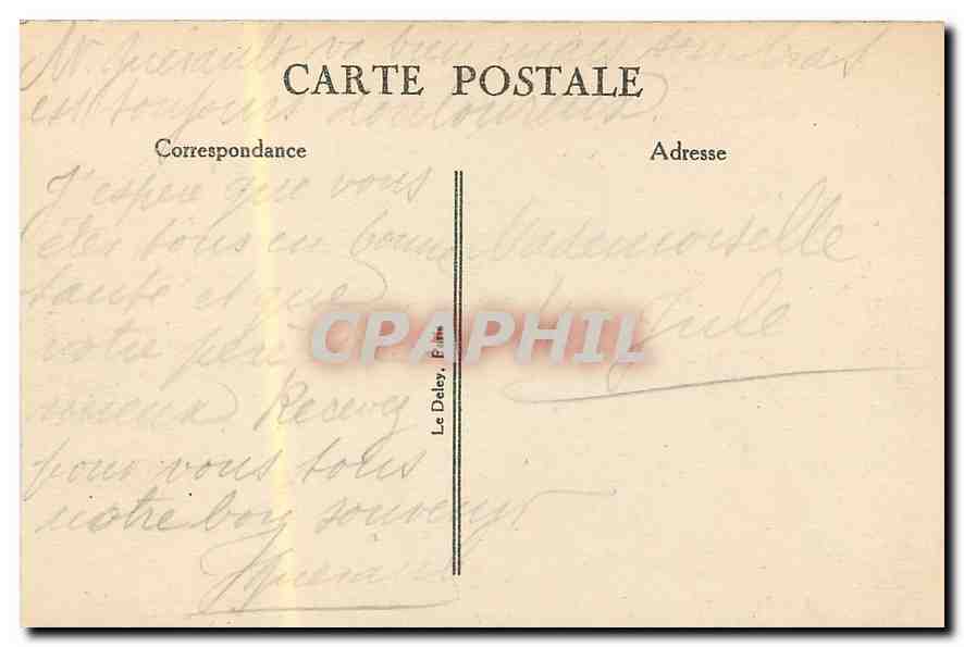 CPA Paris La Madeleine  — Verso