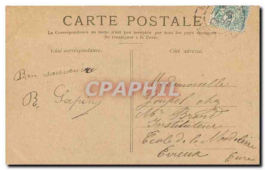 CPA Paris l'Hotel de Ville  — Rückseite