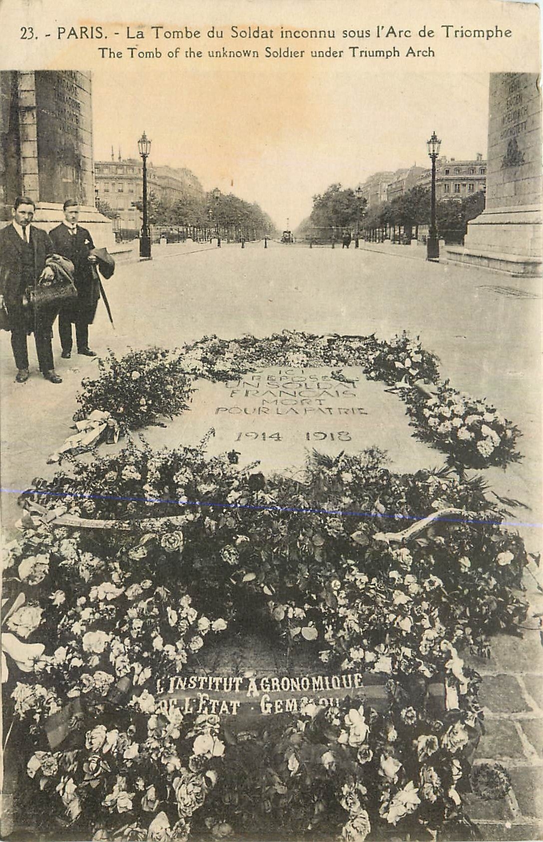 CPA Paris La Tombeau Soldat inconnu sous l'Arc de Triomphe 
