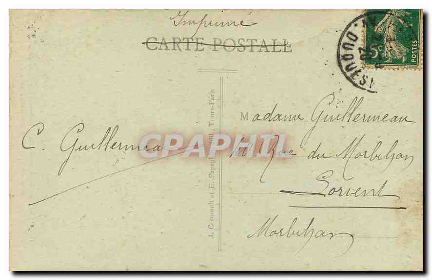 CPA Paris Le Tombeau de l'Empereur aux Invalides  — Verso