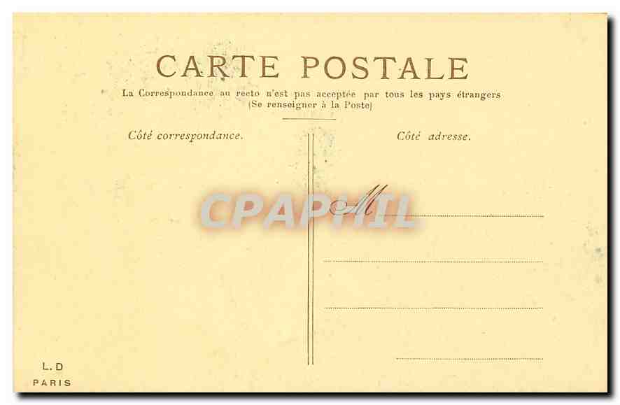 CPA Paris Le Palais de Luxembourg  — Rückseite