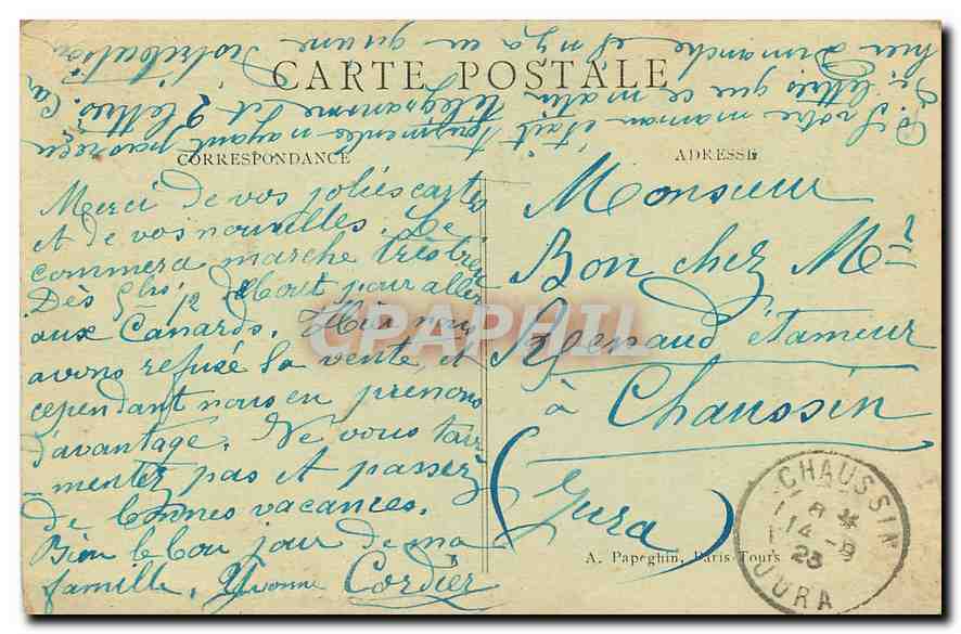 CPA Paris Funiculaire et Basilique Coeur de Montmartre  — Rückseite