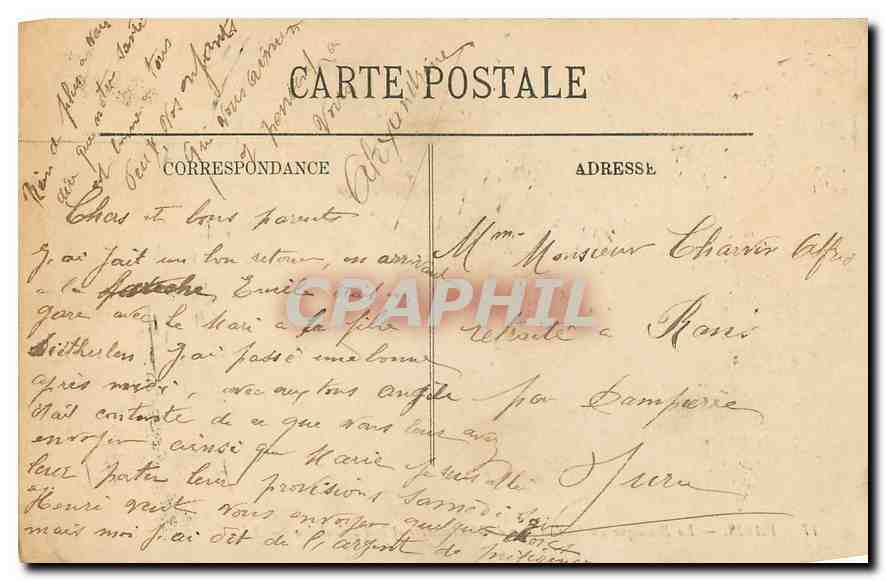CPA Paris La Basilique du Sacre Coeur de Montmartre et le Funiculaire  — Rückseite