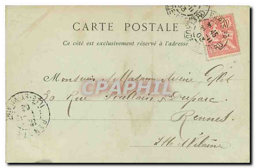 CPA Paris Le Puits Artesien de Grenelle  — Verso