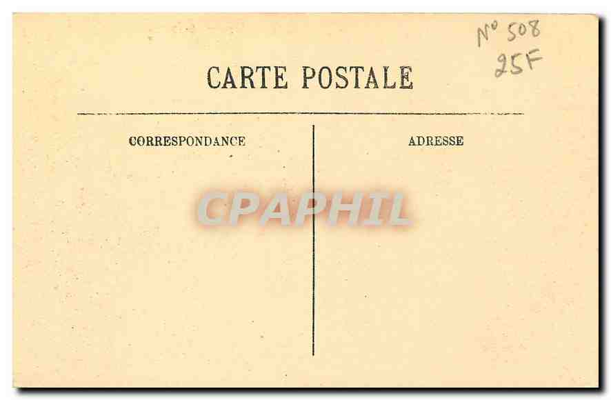 CPA Paris Le Pont de la Concorde et la Chambre des Deputes Bateau — Verso