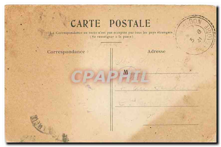 CPA Paris La Madeleine  — Verso