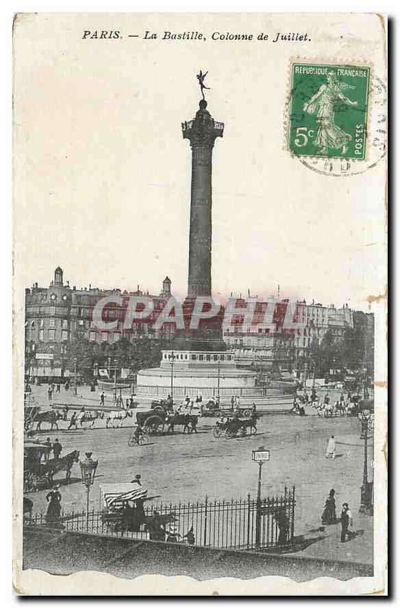 CPA Paris La Bastille Colonne de Juillet 
