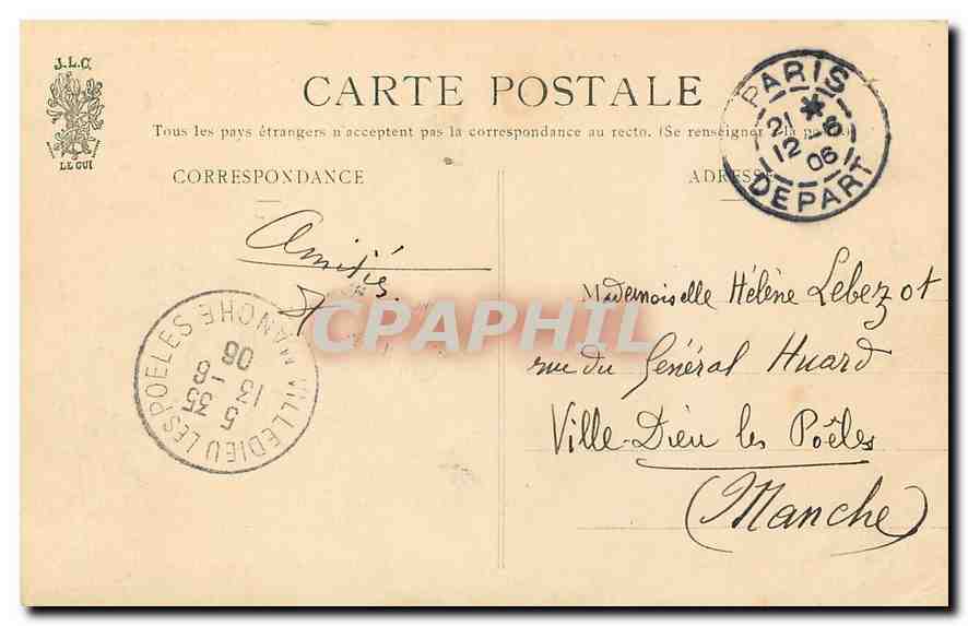 CPA Paris Le Louvre Ministere des Finances  — Rückseite