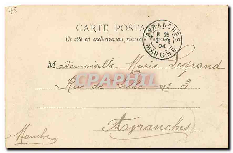 CPA Paris Lac et Rocher des Buttes Chaumont  — Rückseite
