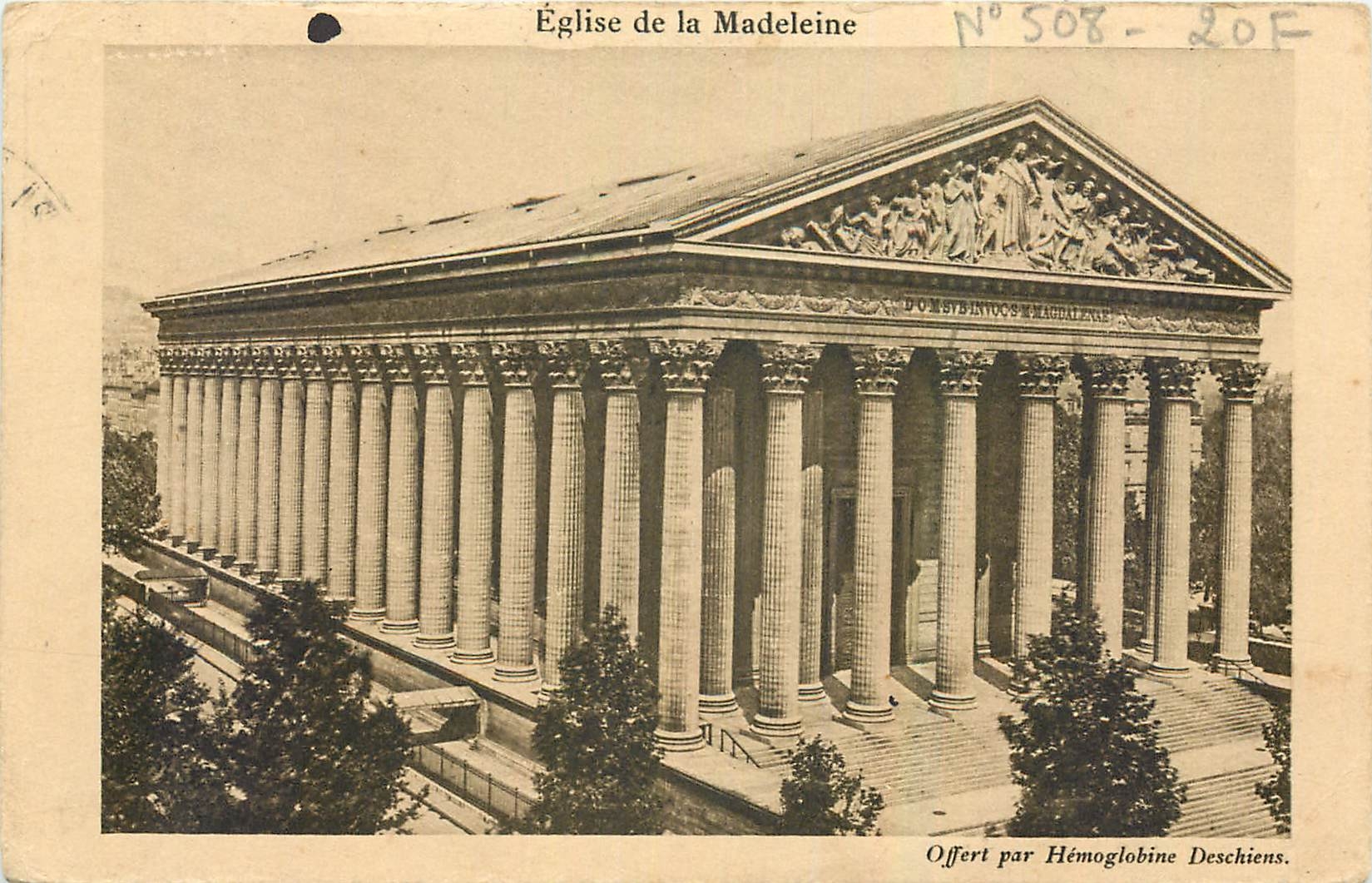 CPA Eglise de la Madeleine Paris