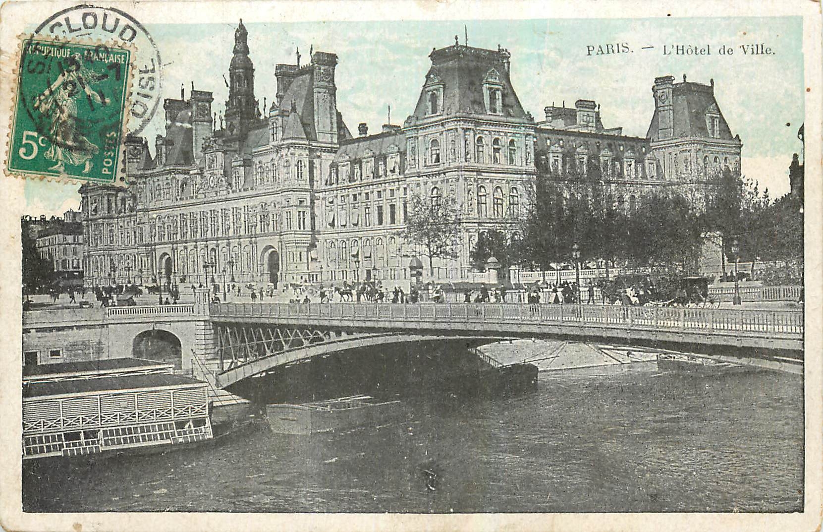 CPA Paris l'Hotel de Ville 