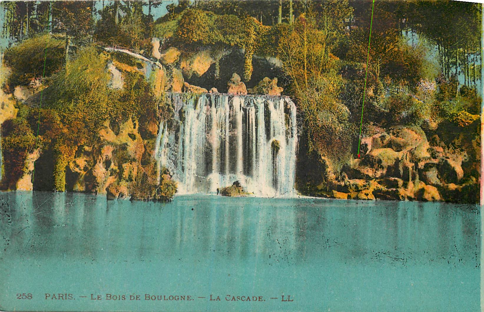 CPA Paris Le Bois de Boulogne La Cascade 