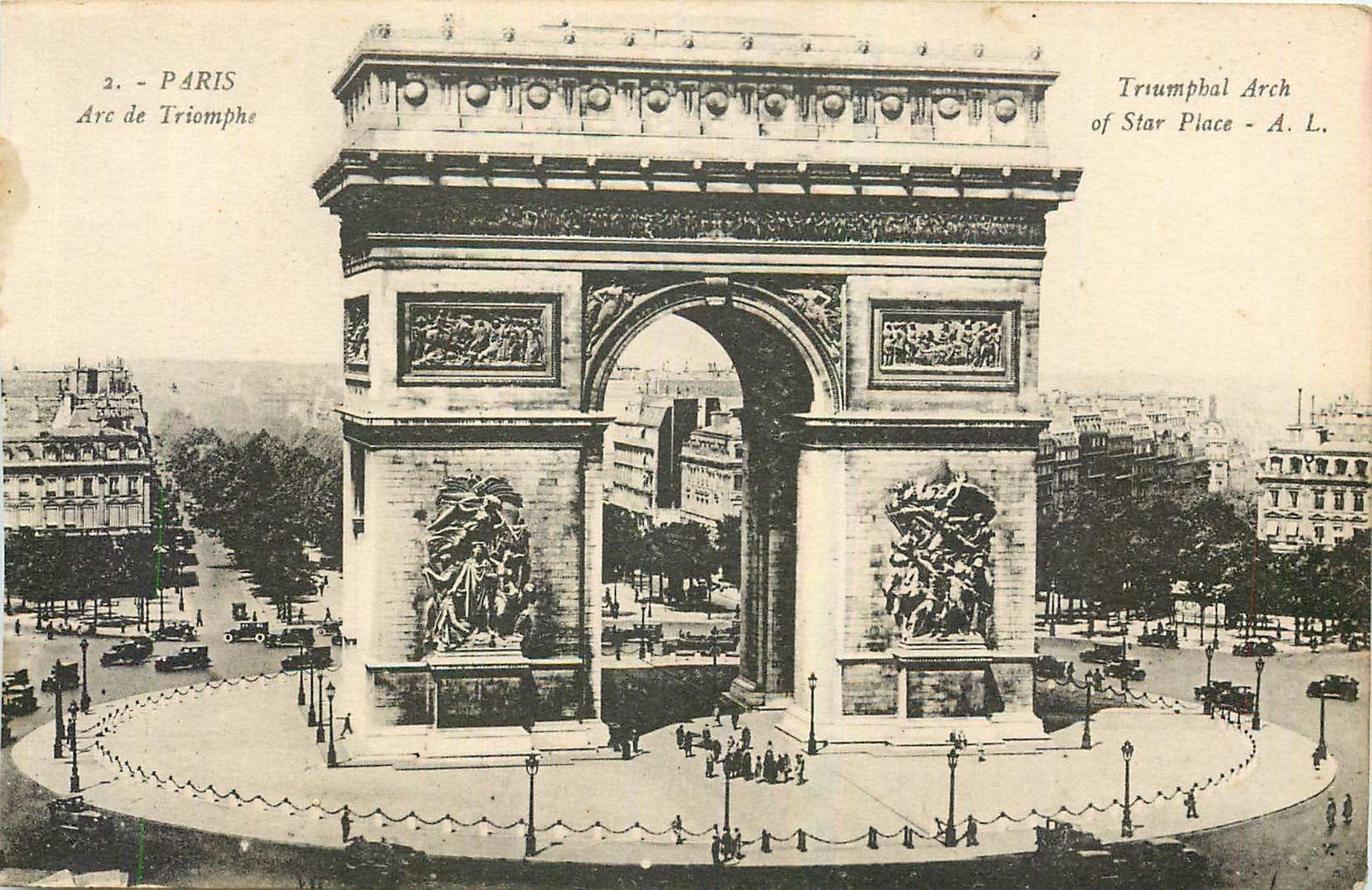 CPA Paris Arc de Triomphe 
