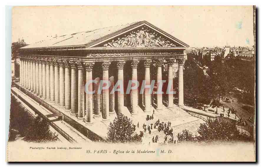 CPA Paris Eglise de la Madeleine 
