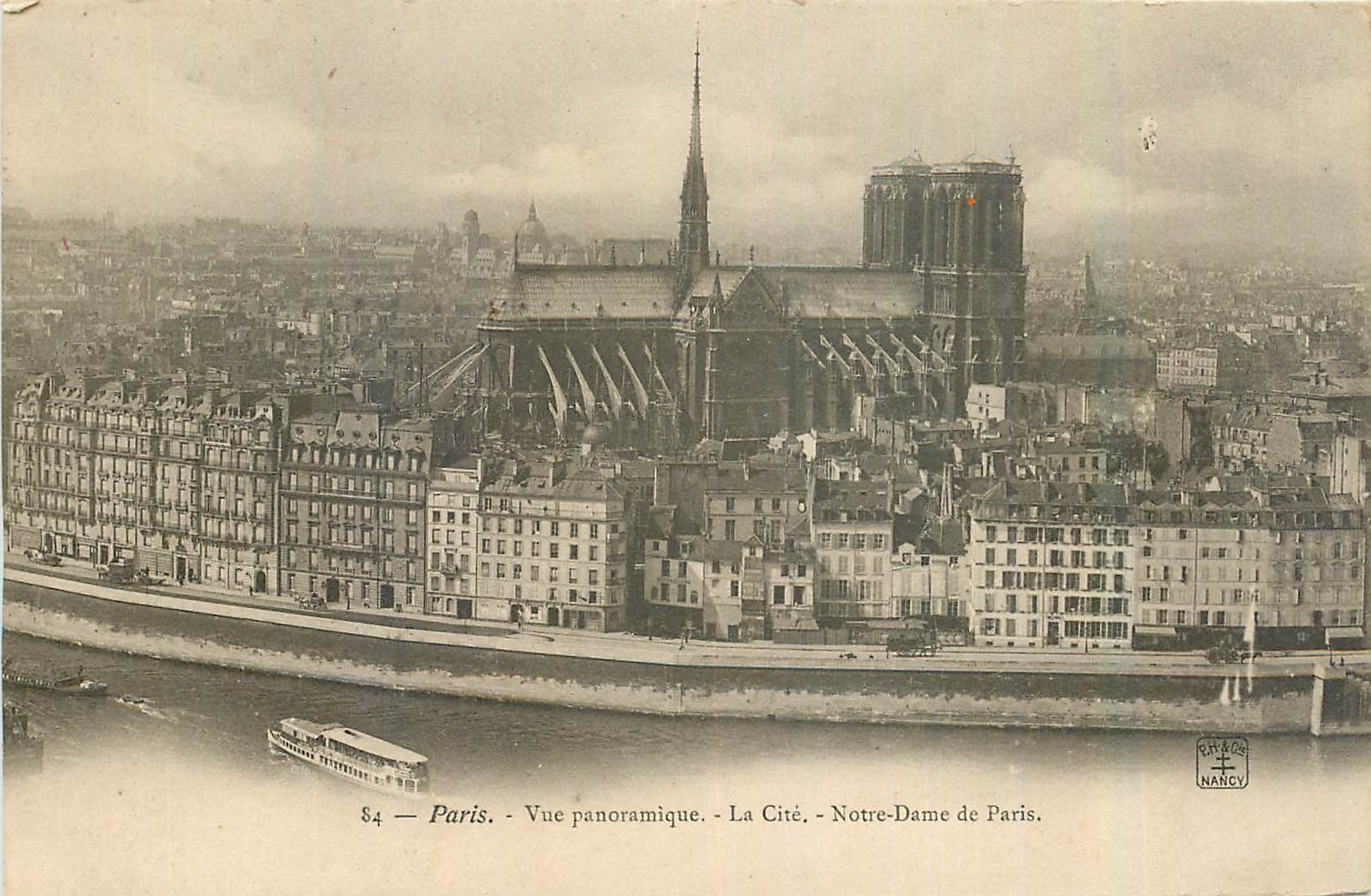 CPA Paris Vue panoramique La Cite Notre Dame de Paris 