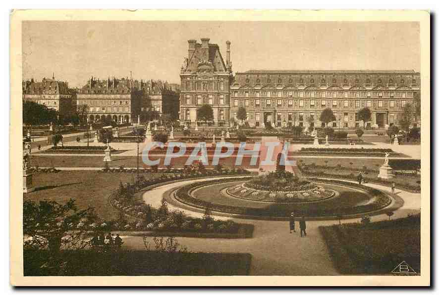 CPA Vues de Paris Louvre Jardins 