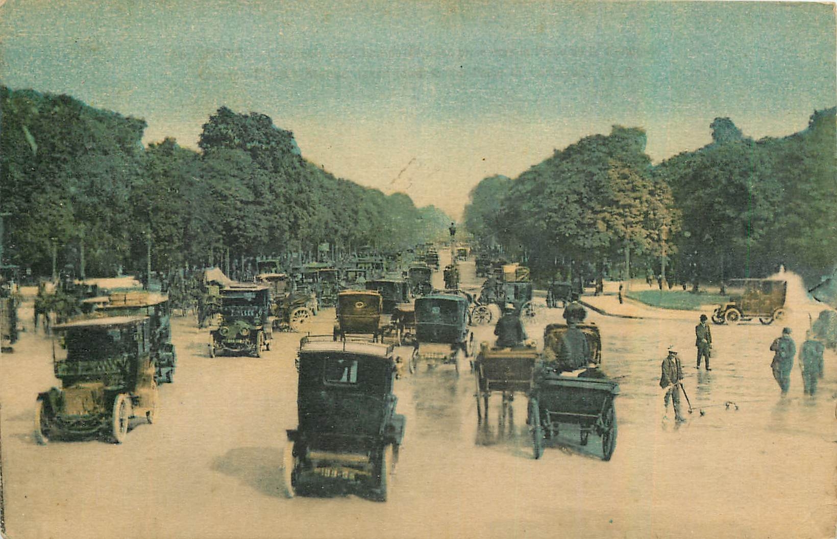 CPA Paris Avenue des Champs Elysees