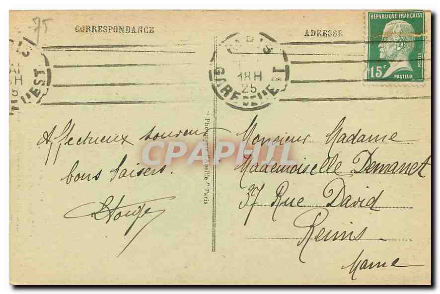 CPA Paris Place de la Concorde  — Rückseite