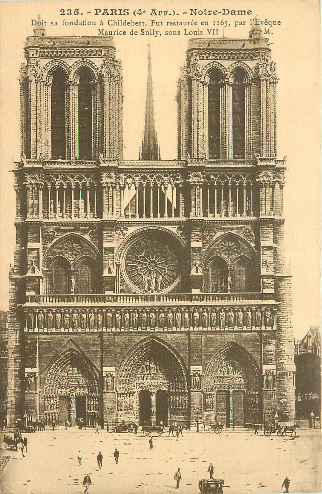 CPA Paris Notre Dame doit sa fondation a Childebert 