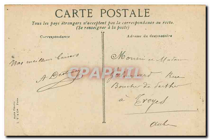 CPA Paris Le Pont Alexandre III  — Verso