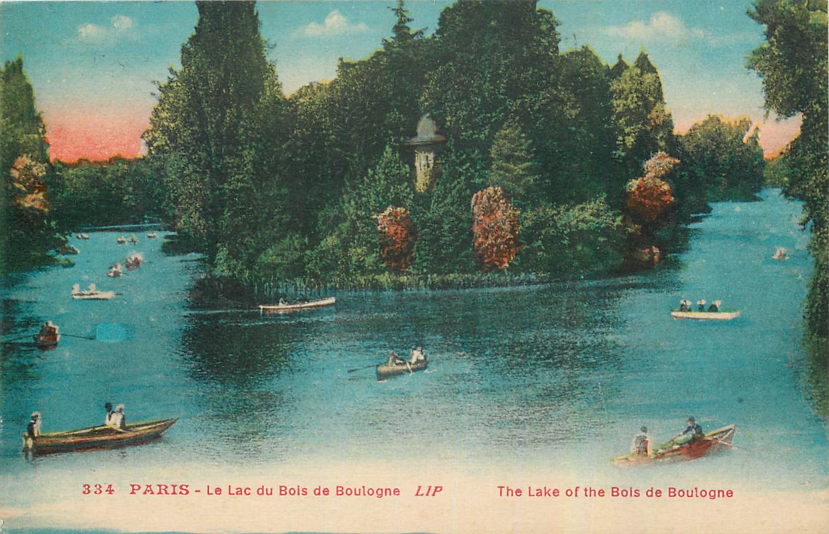 CPA Paris Le Lac du Bois de Boulogne 