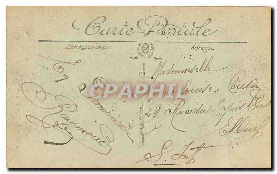 CPA Paris La Place de la Bastille  — Rückseite