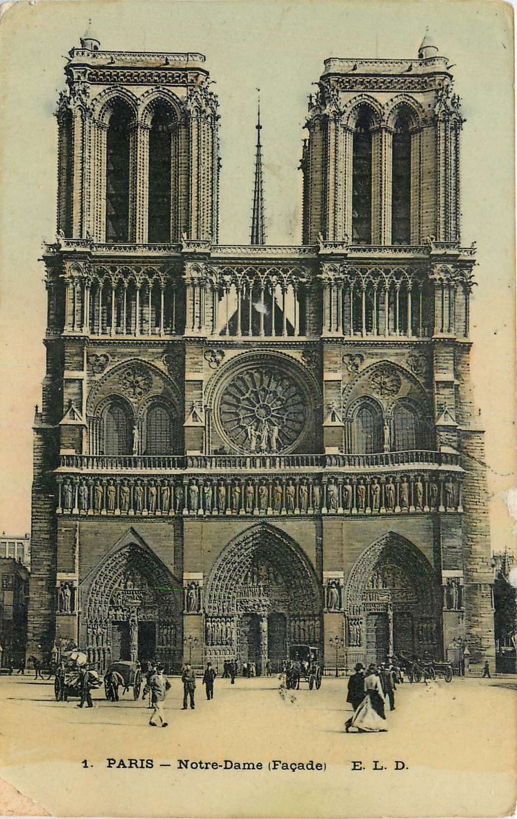 CPA Paris Notre Dame Facade 