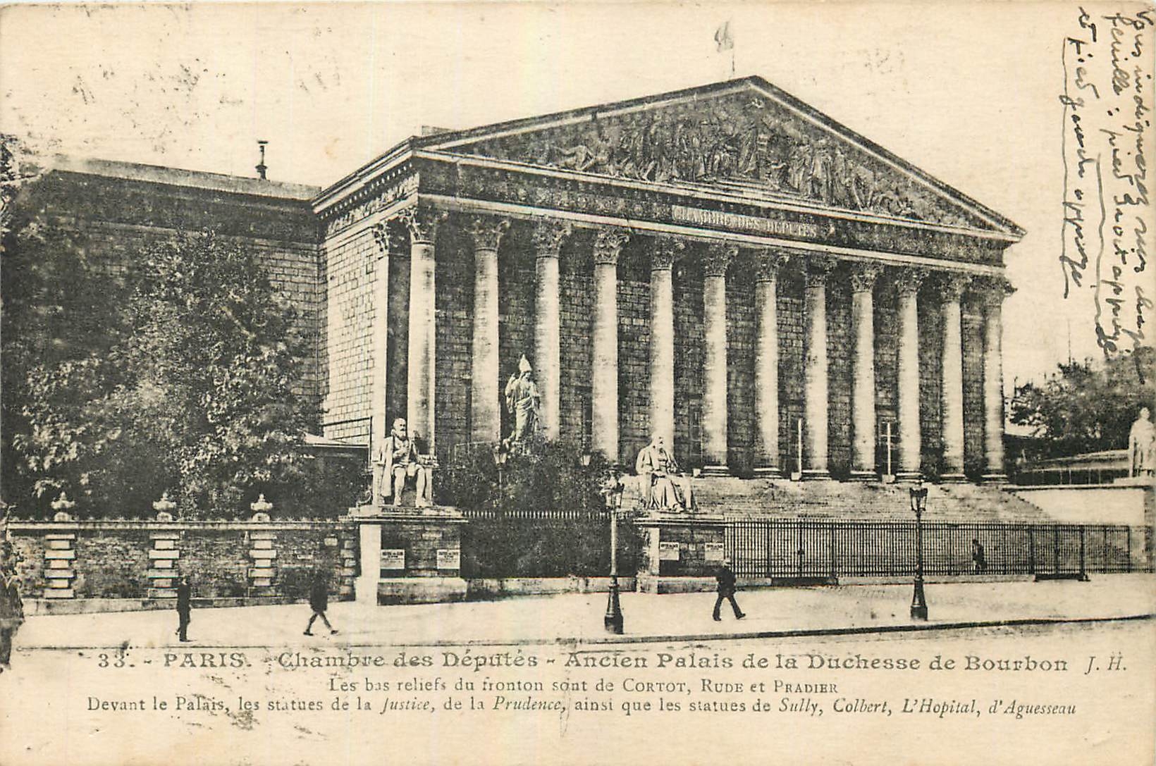 CPA Paris Chambre des Deputes Ancien Palais de la Duchesse de Bourbon 