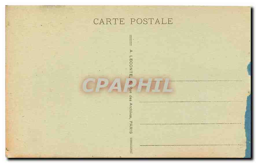 CPA Paris Le Pantheon  — Rückseite