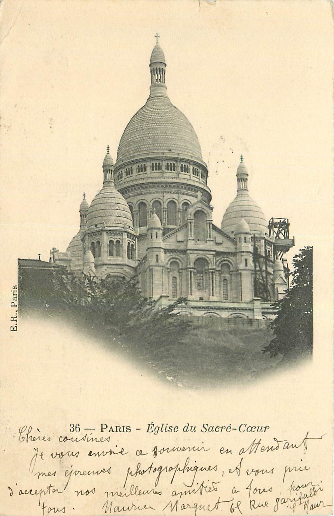 CPA Paris Eglise du Sacre Coeur 