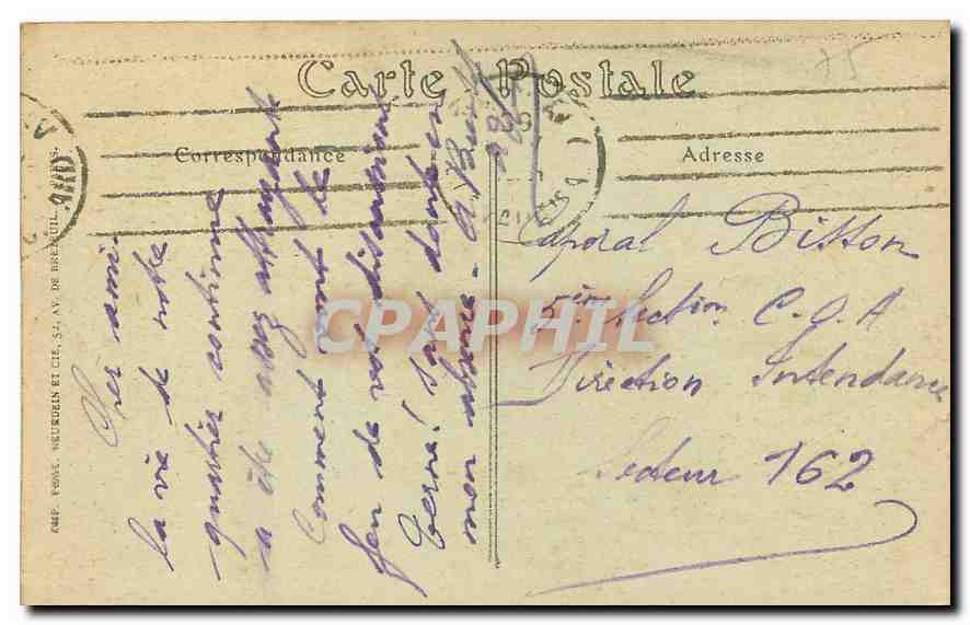 CPA Paris la Crypte de la Sante Chapelle  — Rückseite