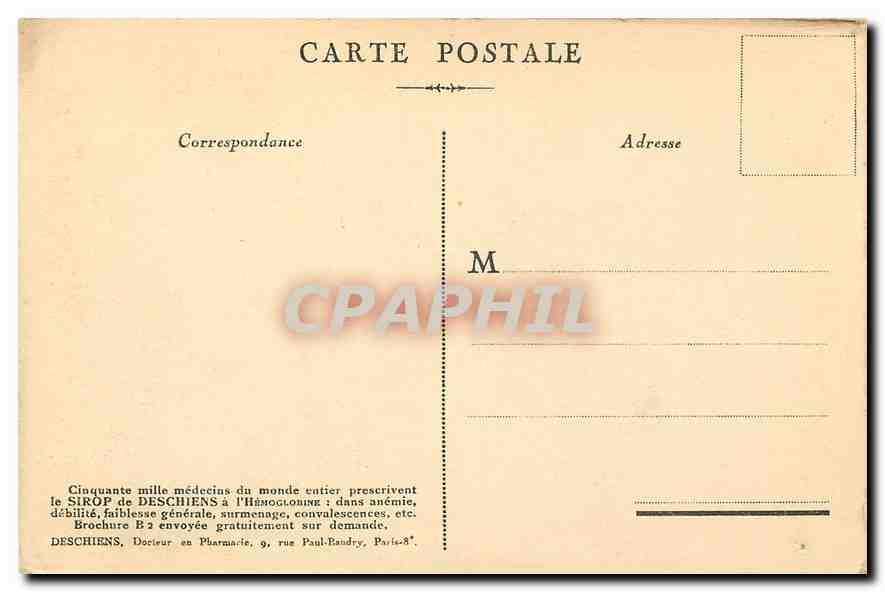 CPA Paris Pantheon  — Rückseite