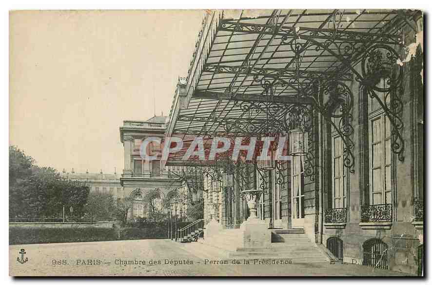 CPA Paris Chambre des Deputes Perron de la Presidence 