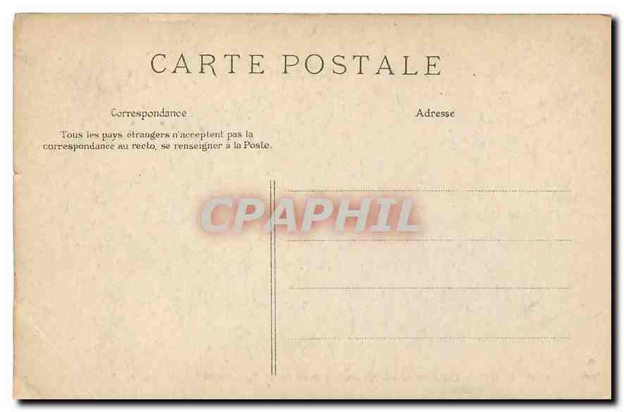 CPA Paris Chambre des Deputes Perron de la Presidence  — Verso