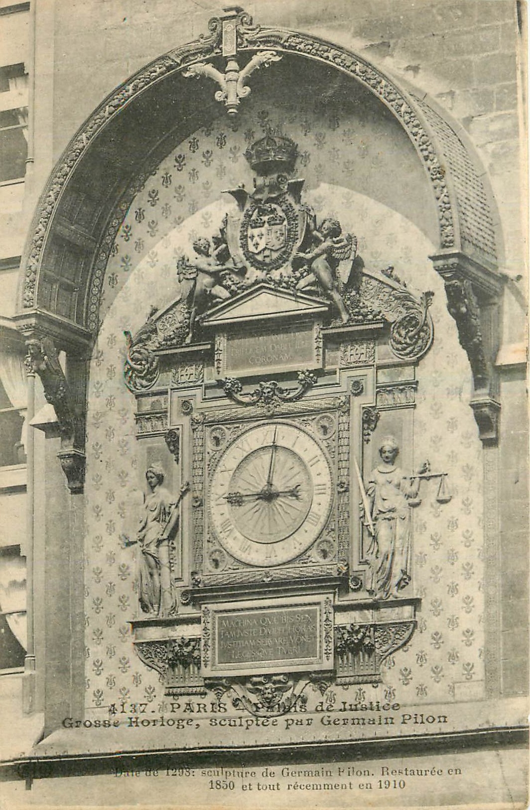CPA Paris Palais de Justice Grosse Horloge 