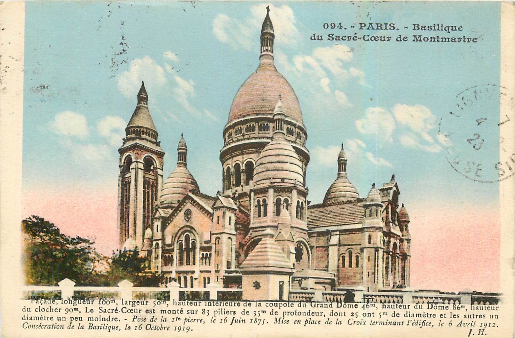 CPA Paris Basilique du Sacre Coeur de Montmartre 