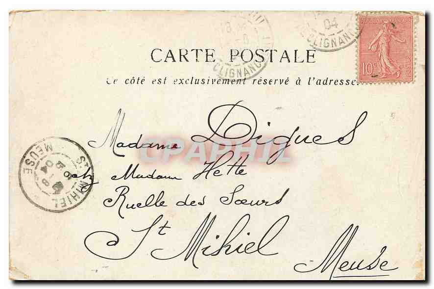 CPA Paris Salle du Senat au Luxembourg  — Rückseite
