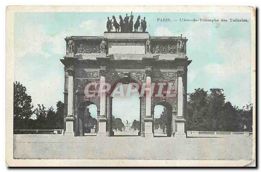 CPA Paris L'Arc de Triomphe des Tuileries 