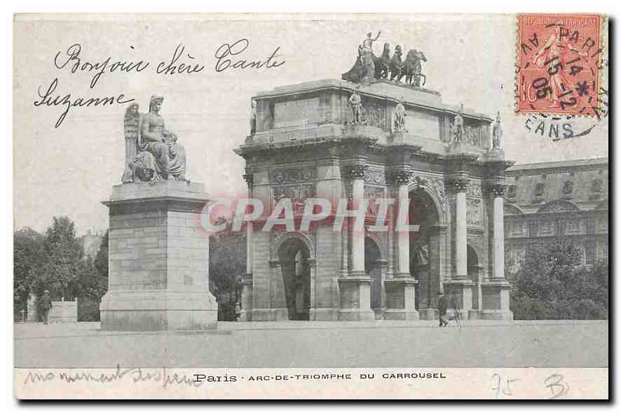 CPA Paris Arc de Triomphe du Carrousel 