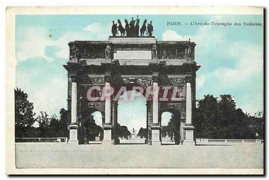 CPA Paris l'Arc de Triomphe des Tuileries 