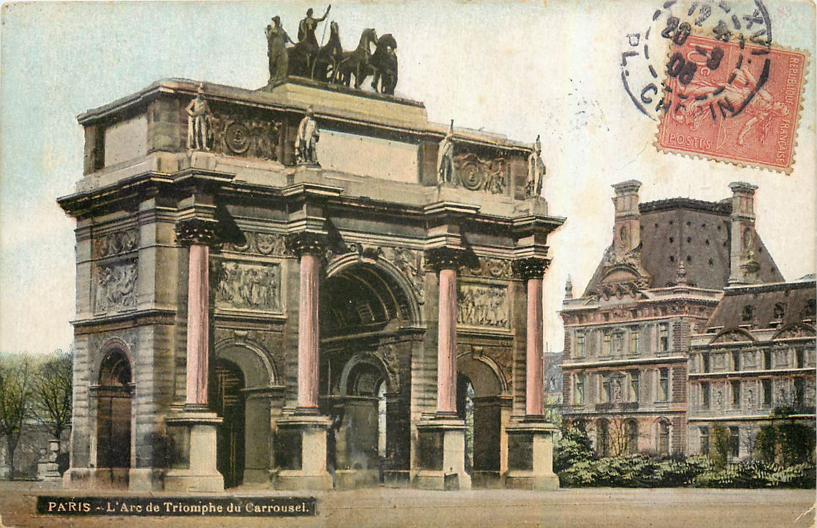 CPA Paris l'Arc de Triomphe du Carrousel 