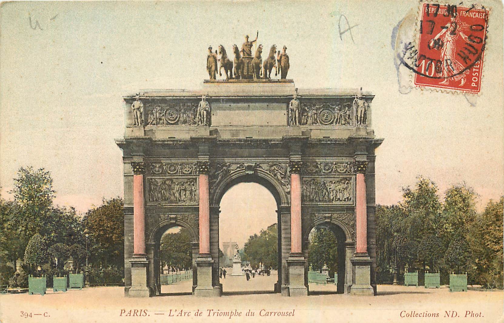 CPA Paris l'Arc de Triomphe du Carrousel 